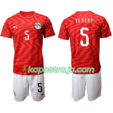 Billiga Fotbollströjor Egypten Elneny 5 Barn Hemma tröja 2019 Kortärmad